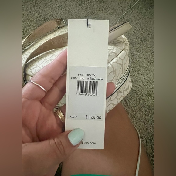 NWT Calvin Klein Logo Backpack Medium - Picture 4 of 10